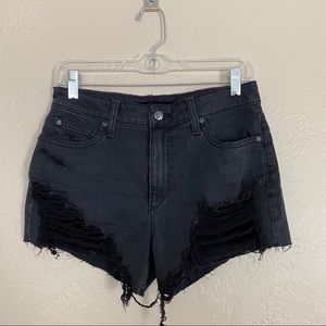 NWT [joes jeans] black destroyed jean shorts